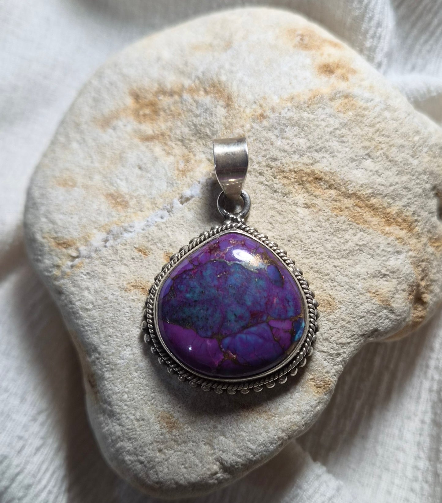 Colgante de turquesa con pirita en plata de ley 925 · protección y fuerza ✨💙