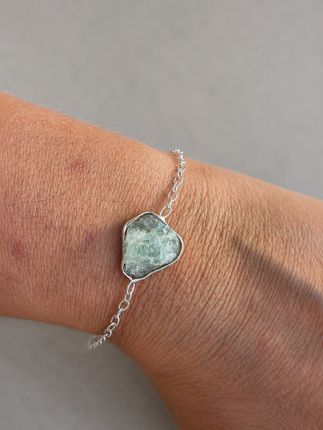 Pulsera de Aguamarina Natural