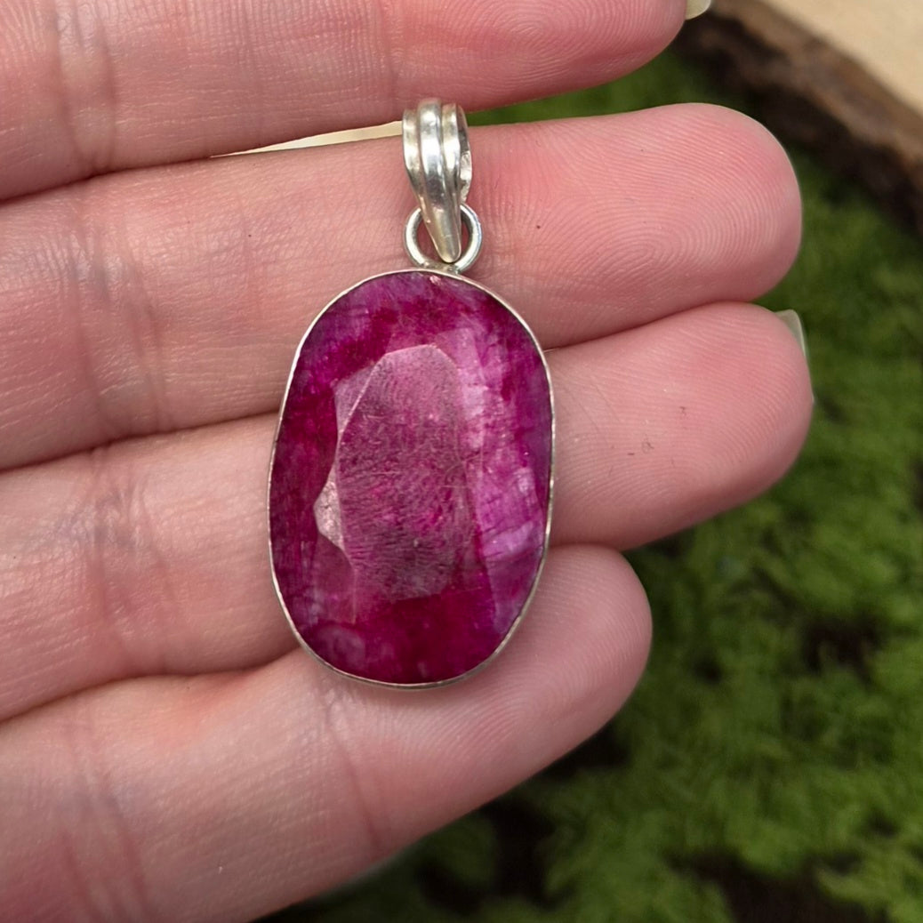 ❤️Colgante Rubí en Plata 925 – Pasión y Empoderamiento