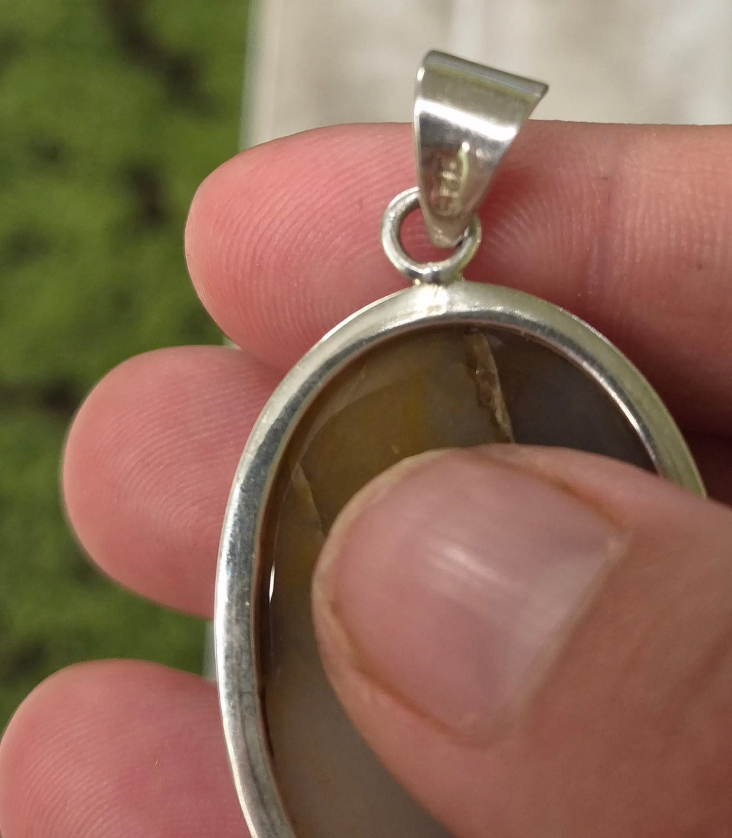Colgante Ágata Pluma · Enraízate · Plata 925