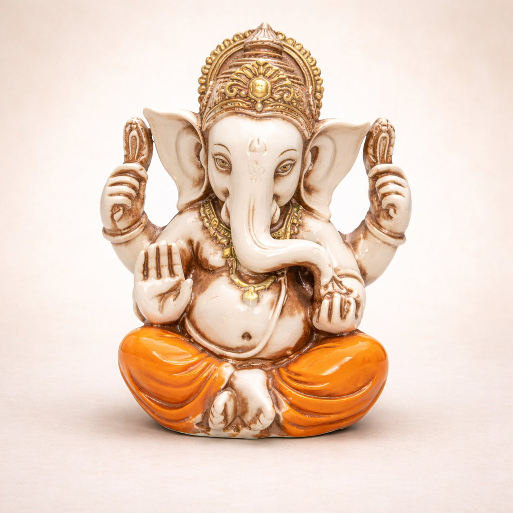 Ganesha marmoleada 18cm