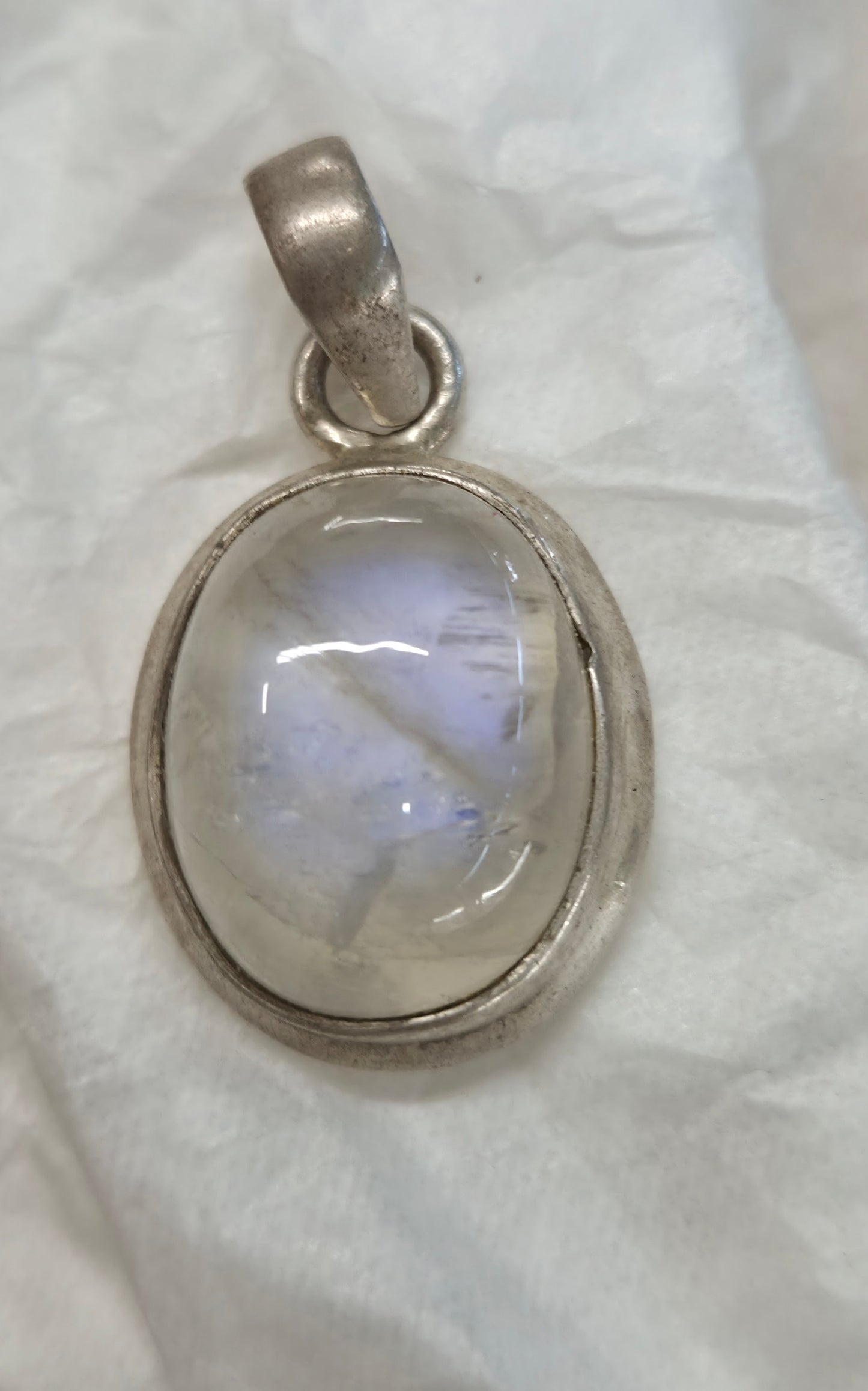 🌜Colgante de piedra luna en plata de ley 925 · intuición y calma ✨