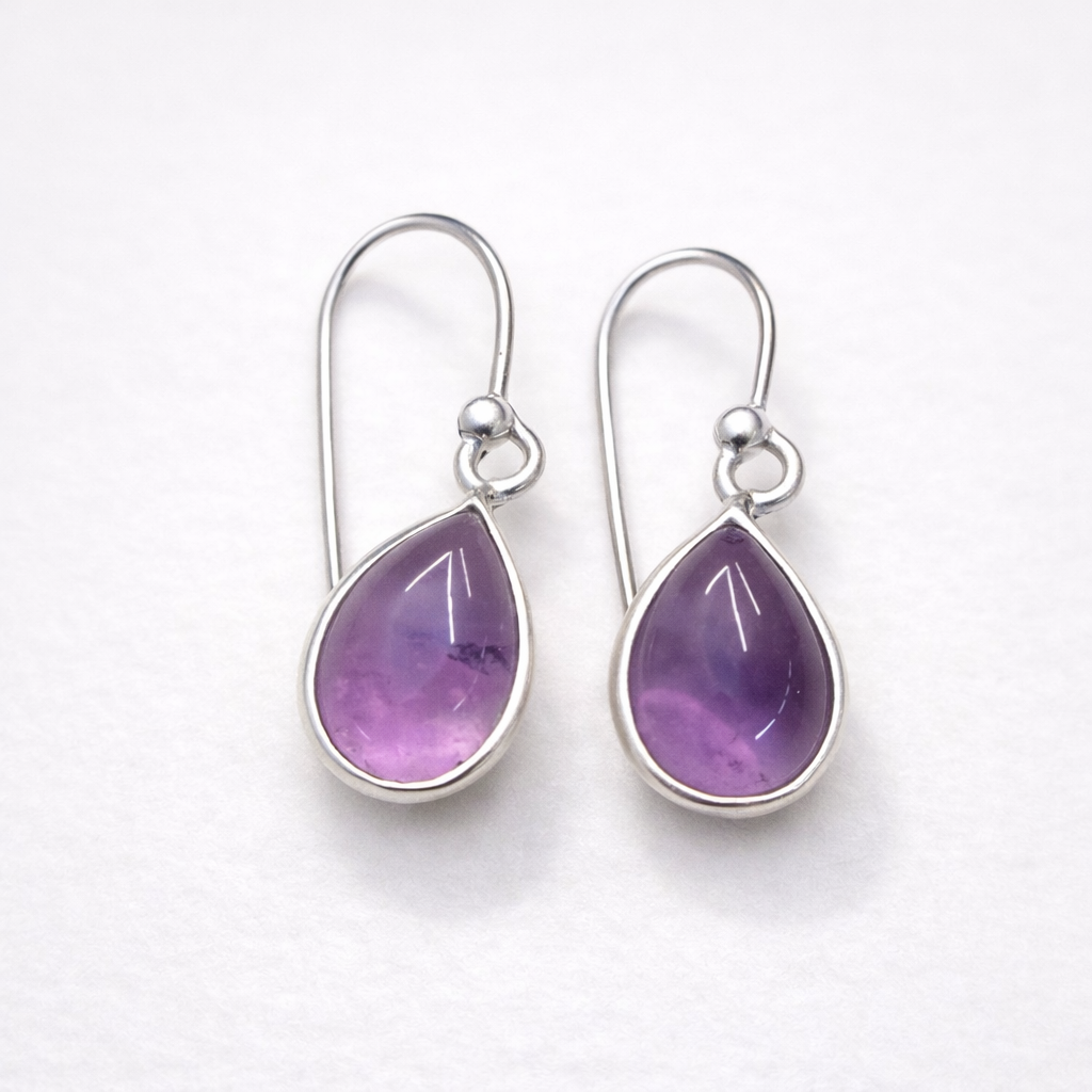 Pendientes “Gota Sagrada” – Piedra natural y Plata