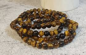 Pulsera de Ojo de Tigre 6 mm – Fuerza y Confianza