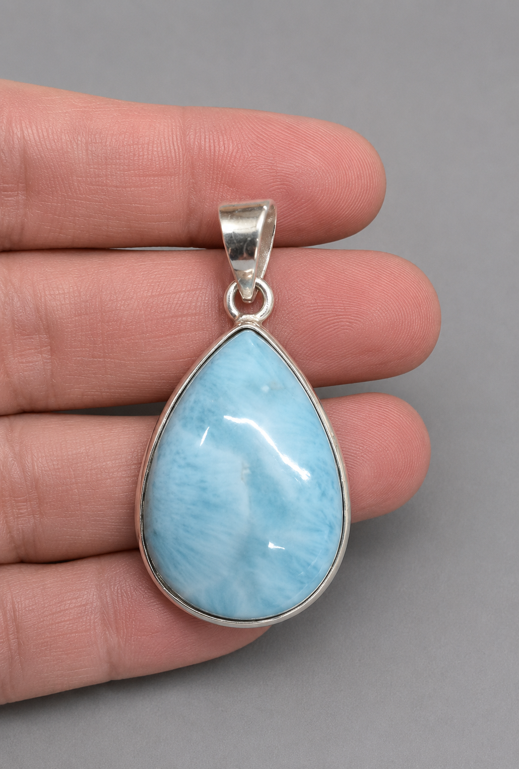 Larimar Grande · Colgante · Plata 925
