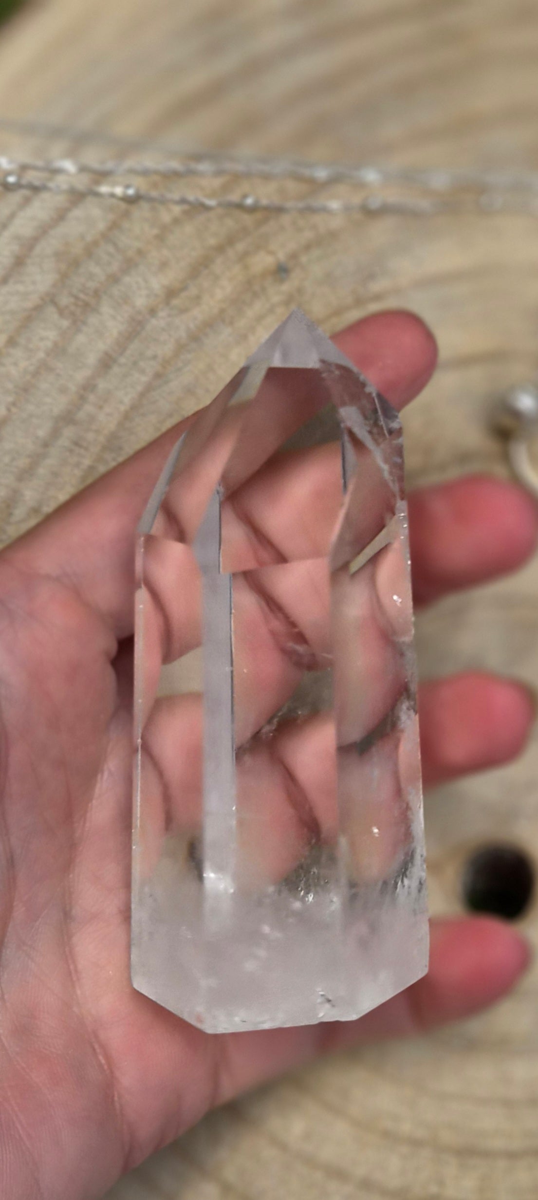 Punta de Cuarzo Transparente — Pieza de Altar