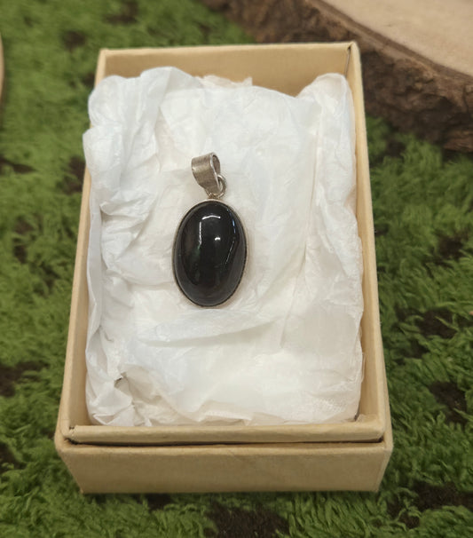 ⚡️Colgante Turmalina Negra Oval – Tu Escudo Energético