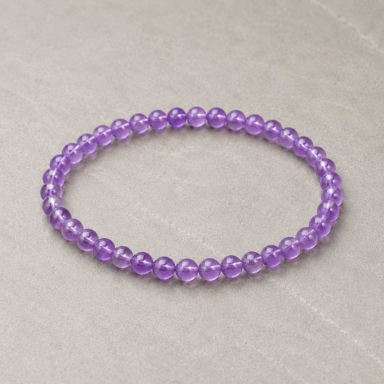 Pulsera de Amatista 6mm - Protección y Calma