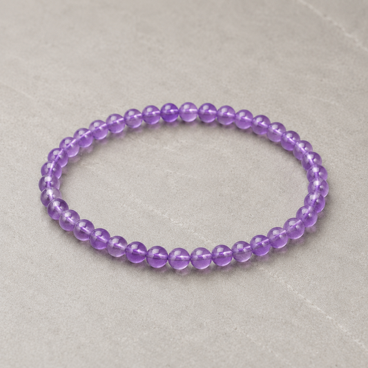 Pulsera de Amatista 6mm - Protección y Calma