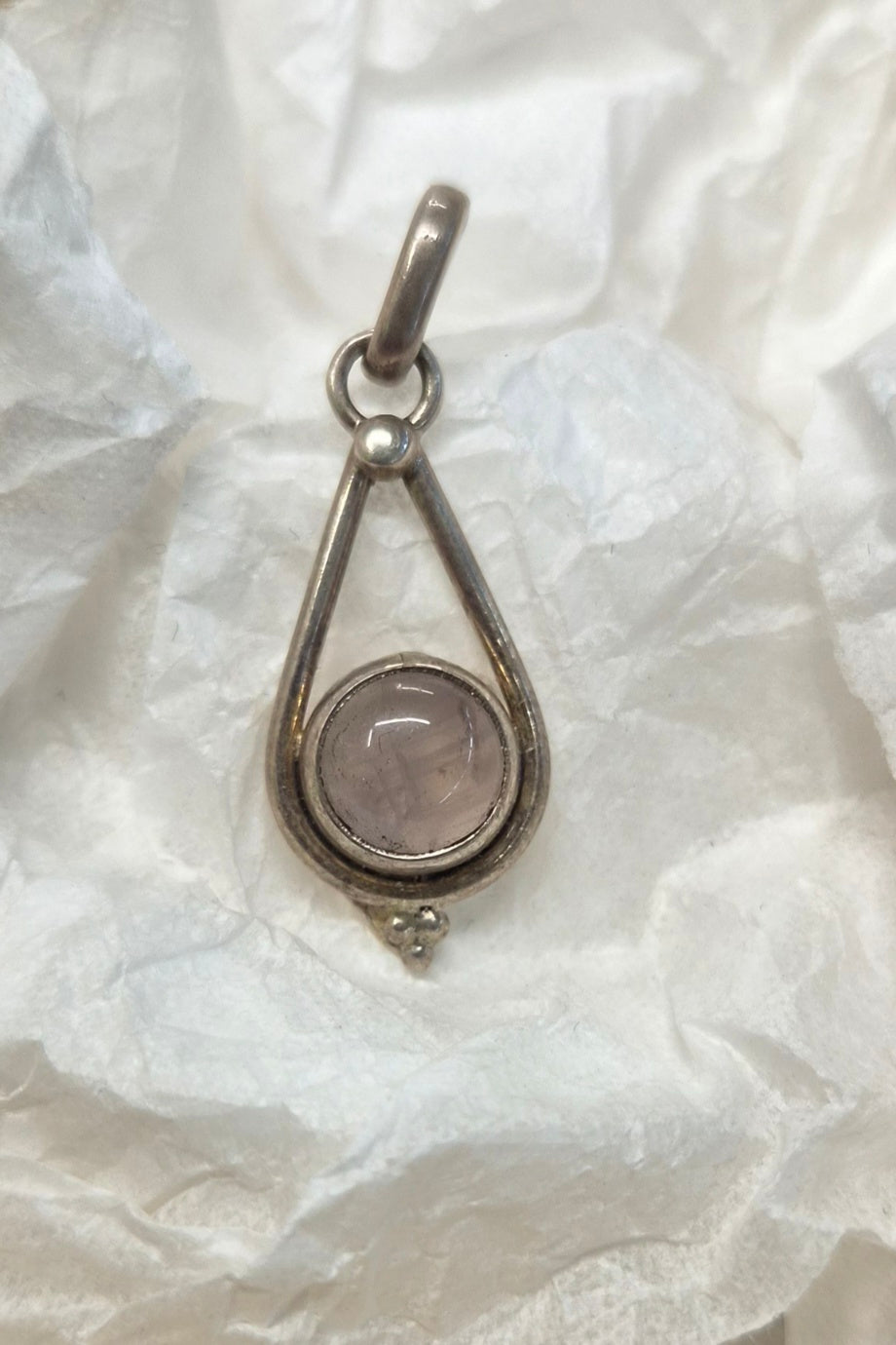 🩷Colgante Cuarzo Rosa en Plata 925 – Amor Propio y Merecimiento