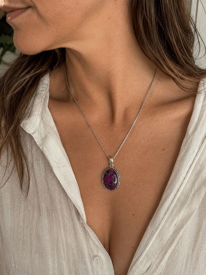Colgante de Turquesa con Pirita Natural en Plata de Ley 925 | Tu Verdad que Transforma