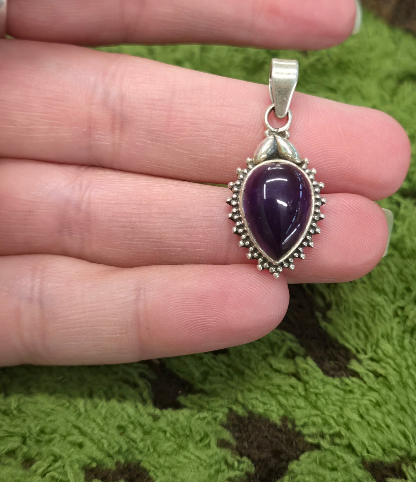 💜Colgante Amatista Energía Serena Plata 925 ✨