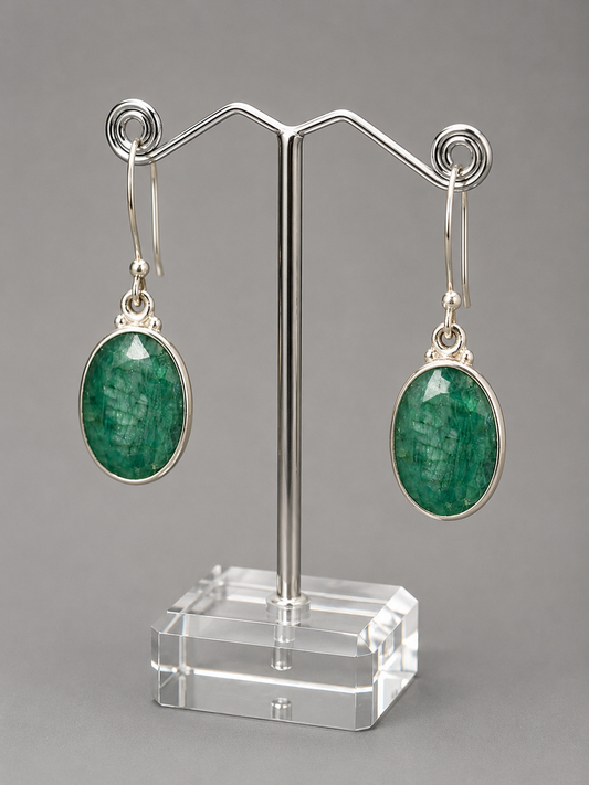 Pendientes Zafiro Verde — Tu corazón sabe