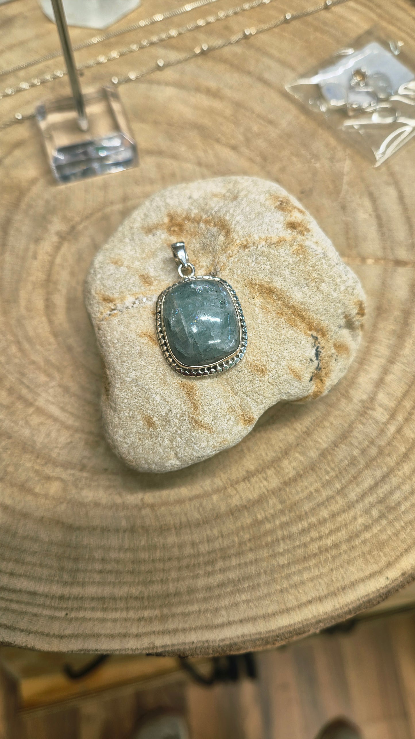 Colgante aguamarina