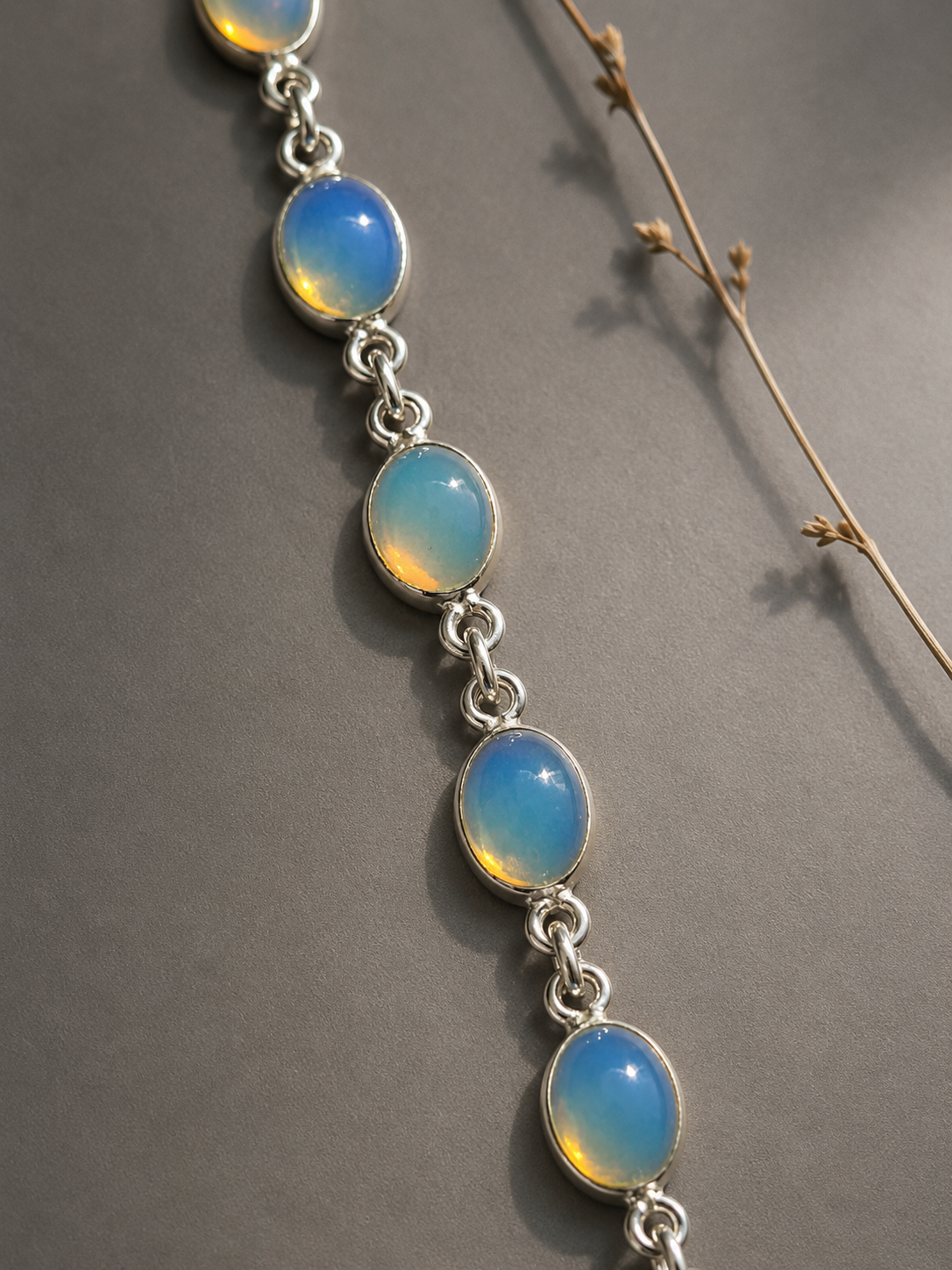 Pulsera de Ópalo Etíope en Plata 925