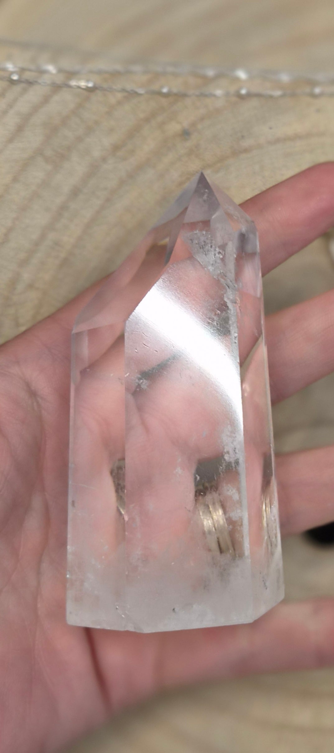 Punta de Cuarzo Transparente — Pieza de Altar