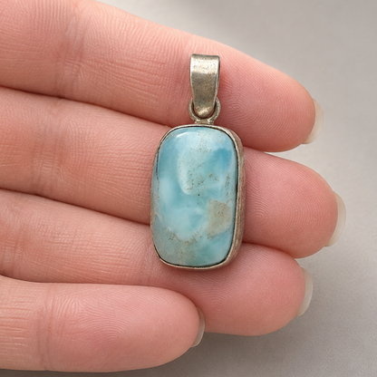 Colgante de Larimar en Plata 925