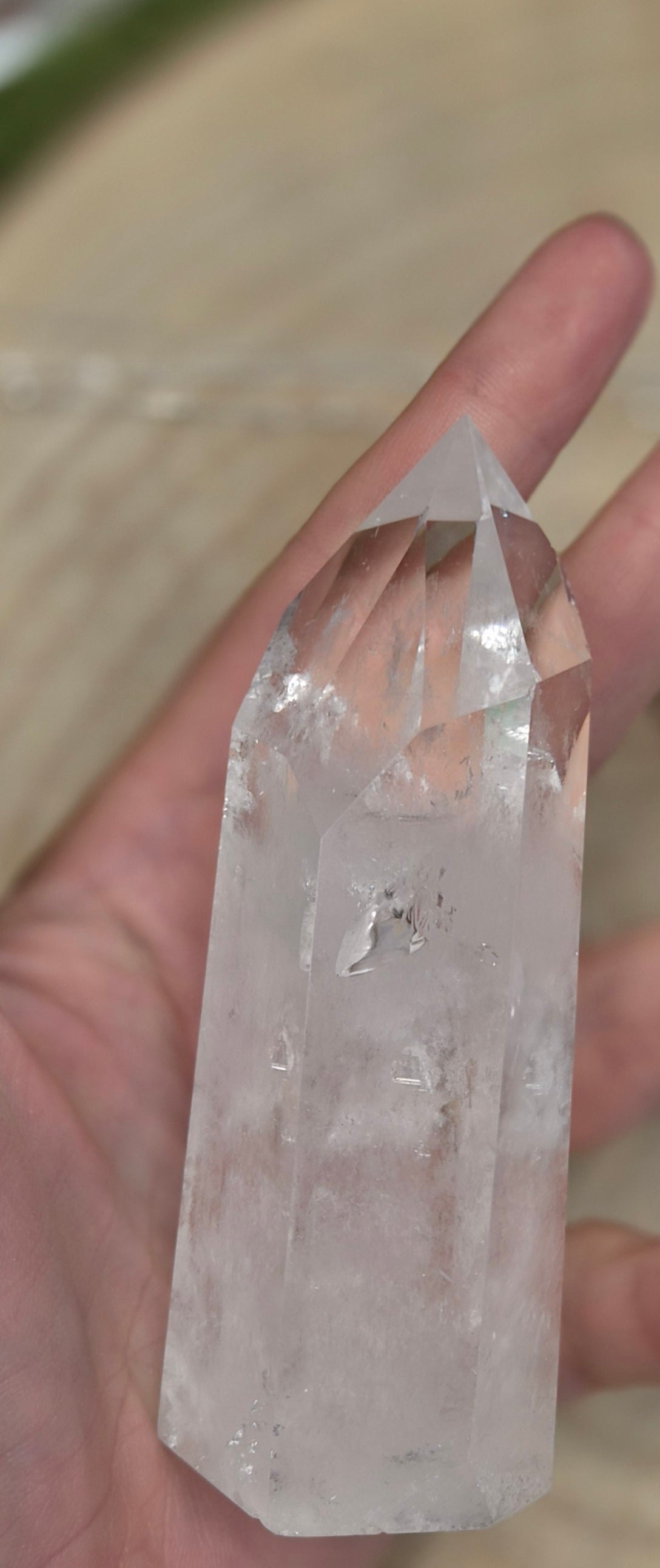 Punta de Cuarzo Transparente — Pieza de Altar