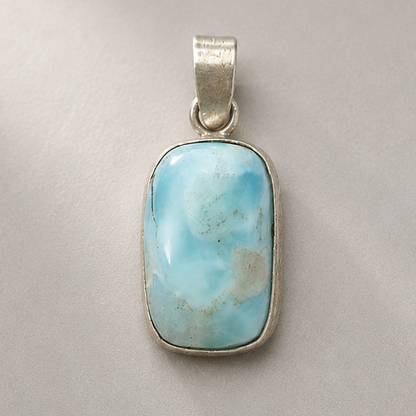 Colgante de Larimar en Plata 925