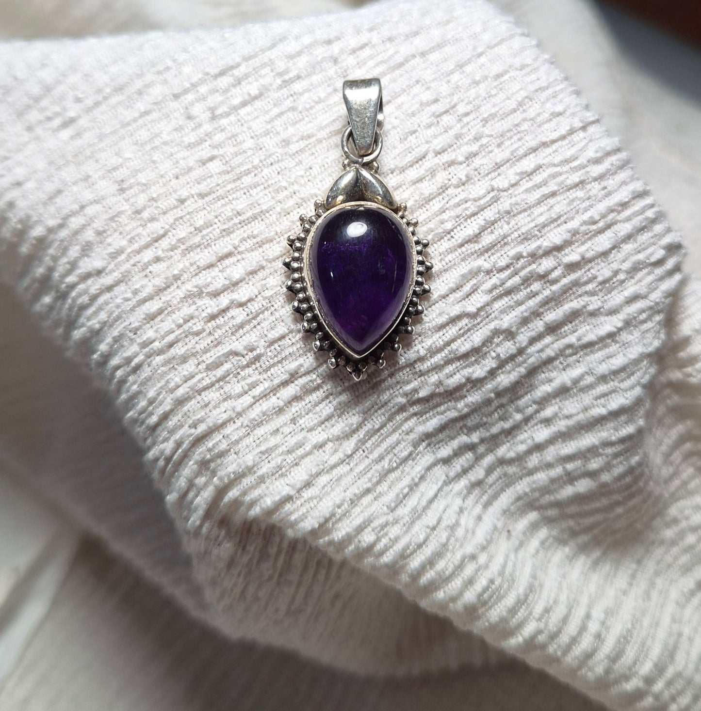 💜Colgante Amatista Energía Serena Plata 925 ✨
