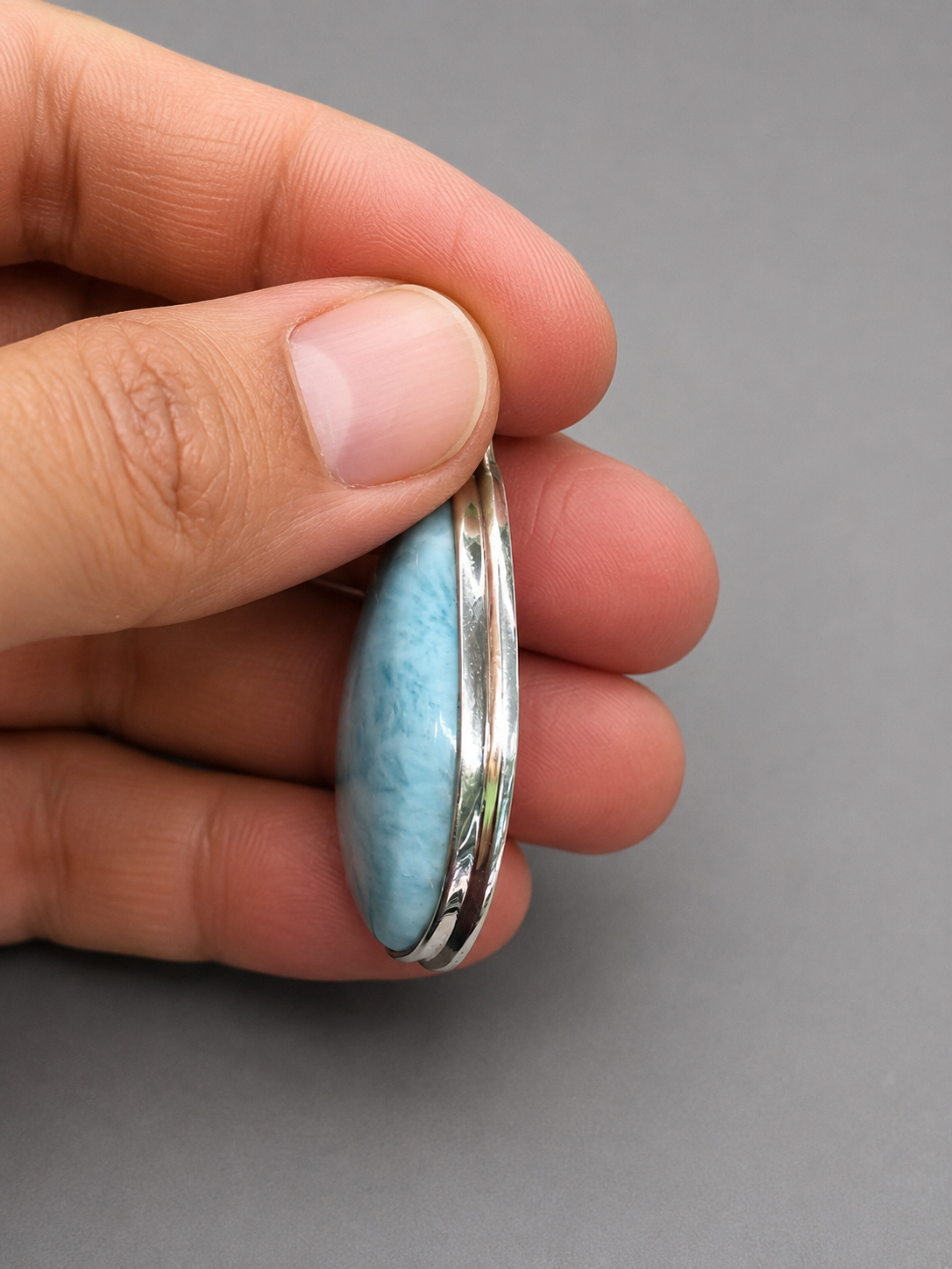 Larimar Grande · Colgante · Plata 925