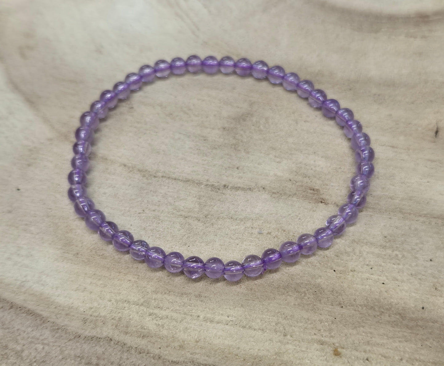 💜Pulsera de Amatista 6mm - Protección y Calma