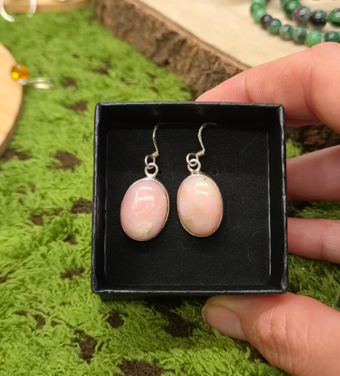 🩷Pendientes Ópalo Rosa en Plata 925 – Volviendo a tu Corazón