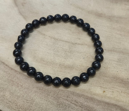 Pulsera de Turmalina Natural de 6 mm·