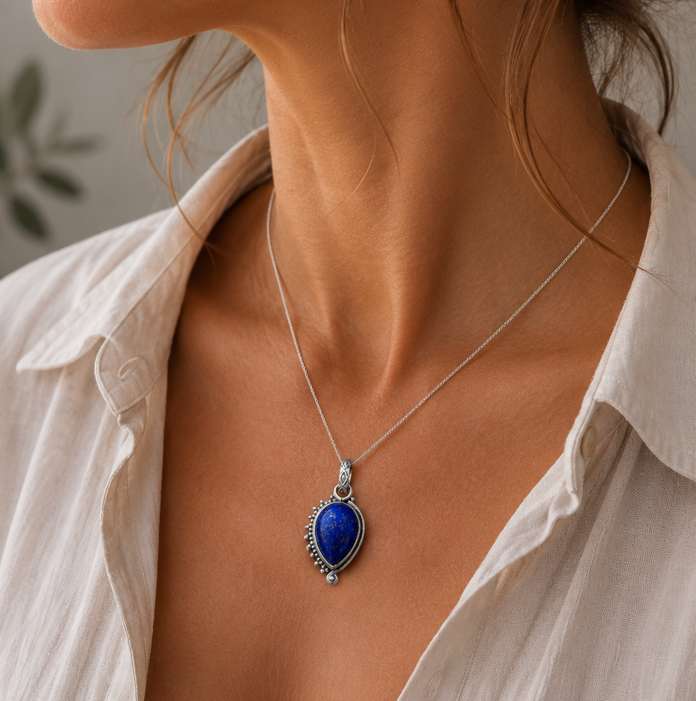 Colgante lapislazuli plata 925