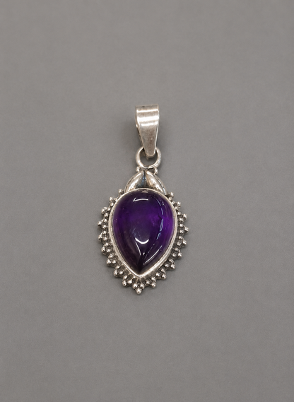 Colgante de Amatista Natural en Plata de Ley 925