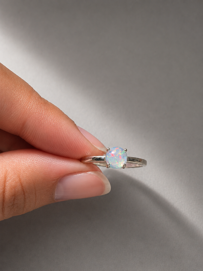 Anillo Esencia — Ópalo Etíope