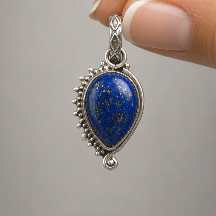 Colgante lapislazuli plata 925