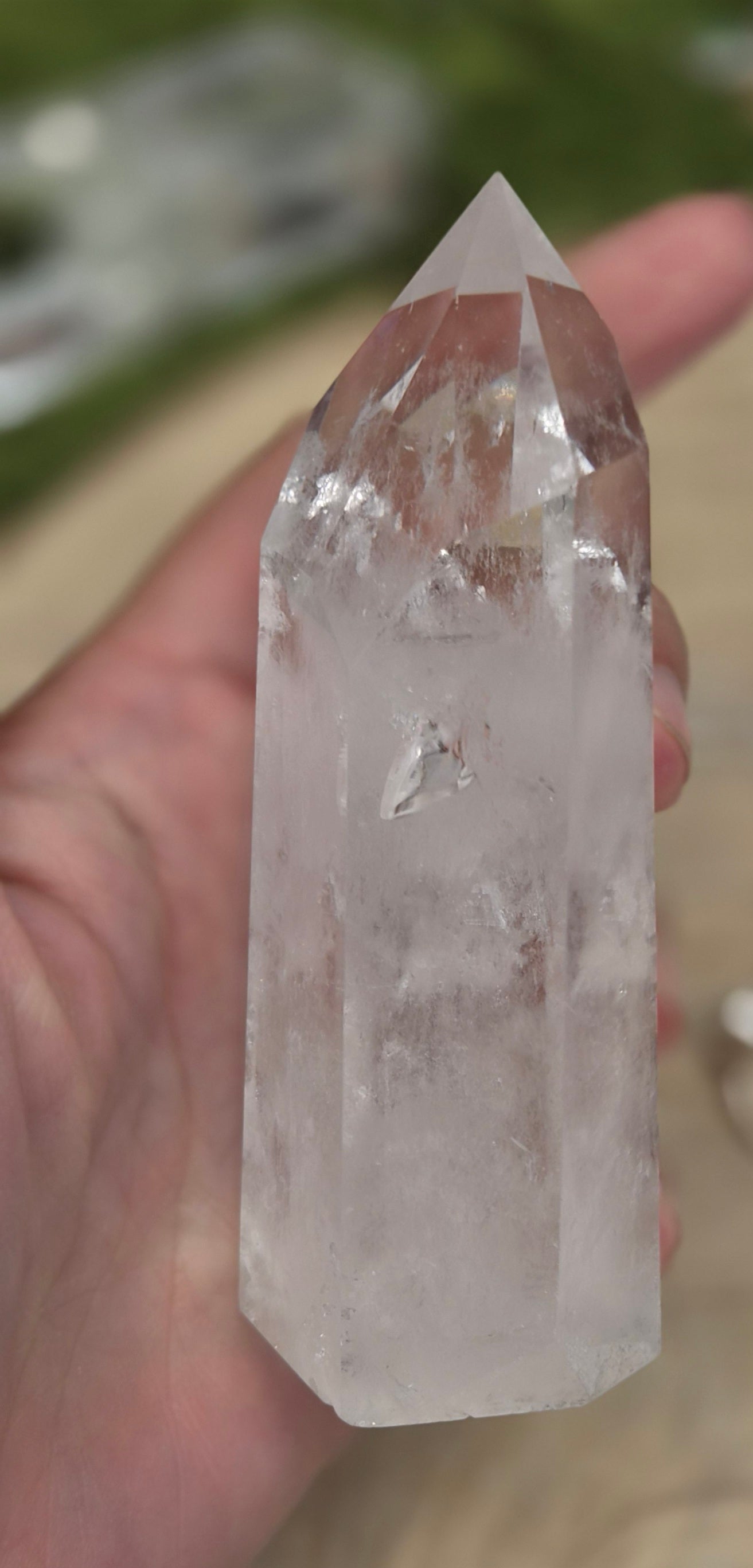 Punta de Cuarzo Transparente — Pieza de Altar