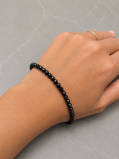 Pulsera de Turmalina Negra Natural de 8 mm