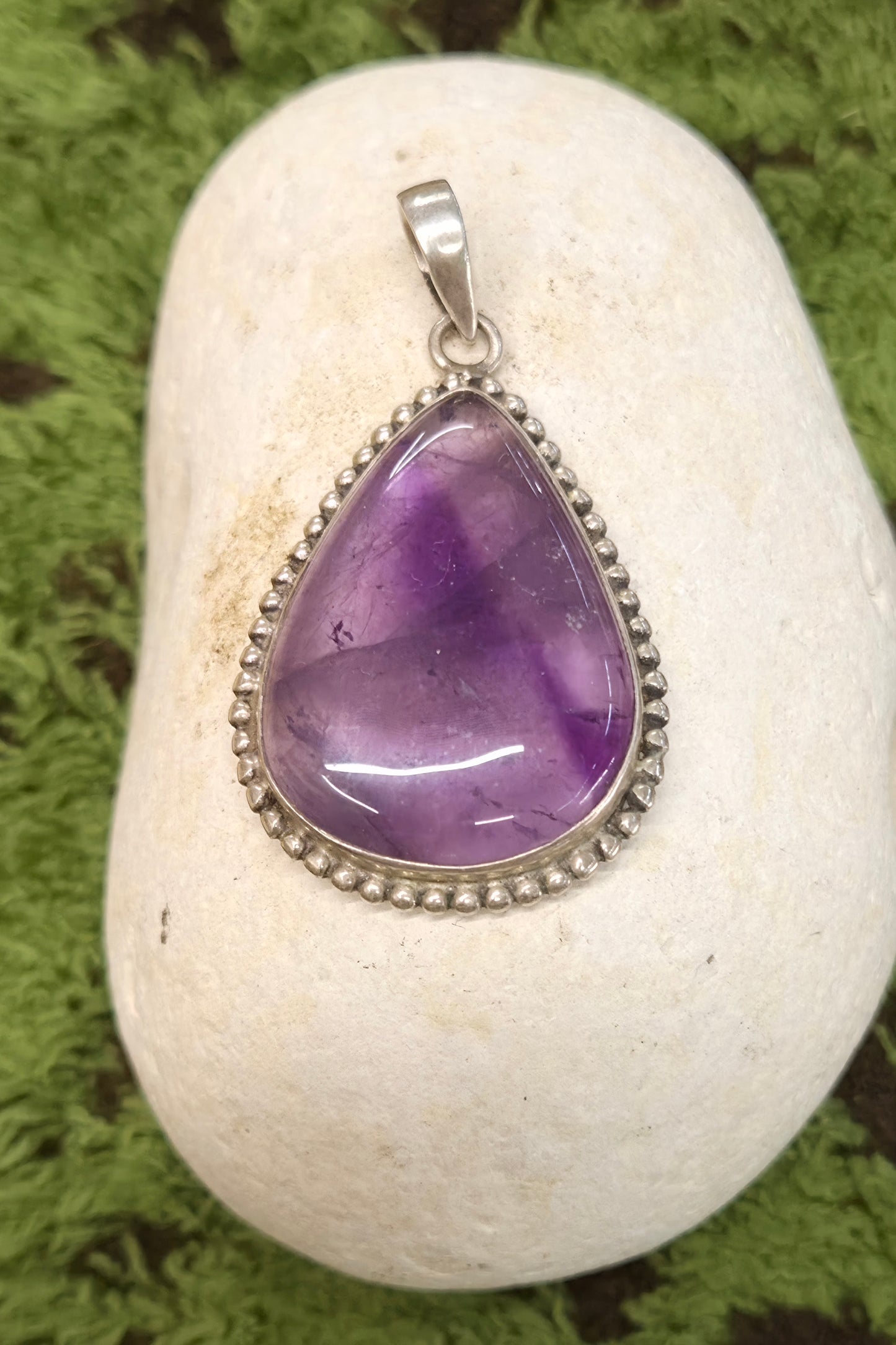 💜Colgante Amatista – Lágrima Divina en Plata 925