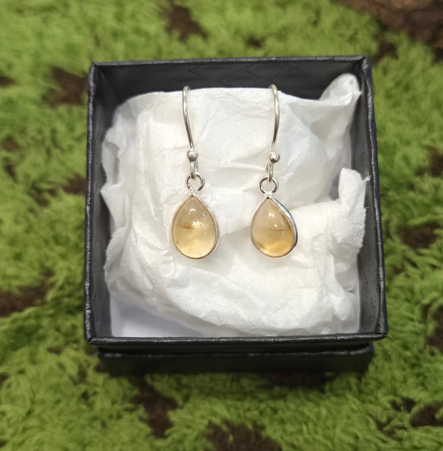 ⭐️Pendientes Citrino Gota en Plata 925 – Abundancia que Llega