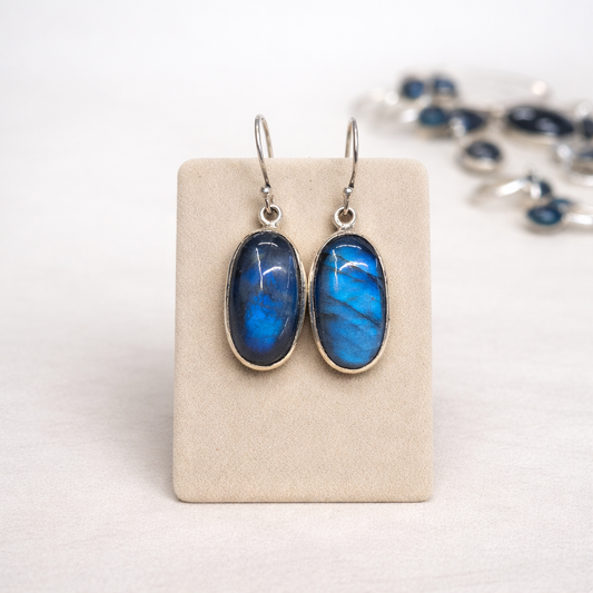 Pendientes Labradorita