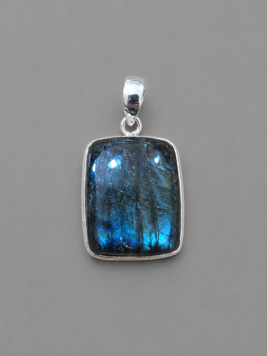 Colgante Labradorita · Escudo Energético en Plata 925