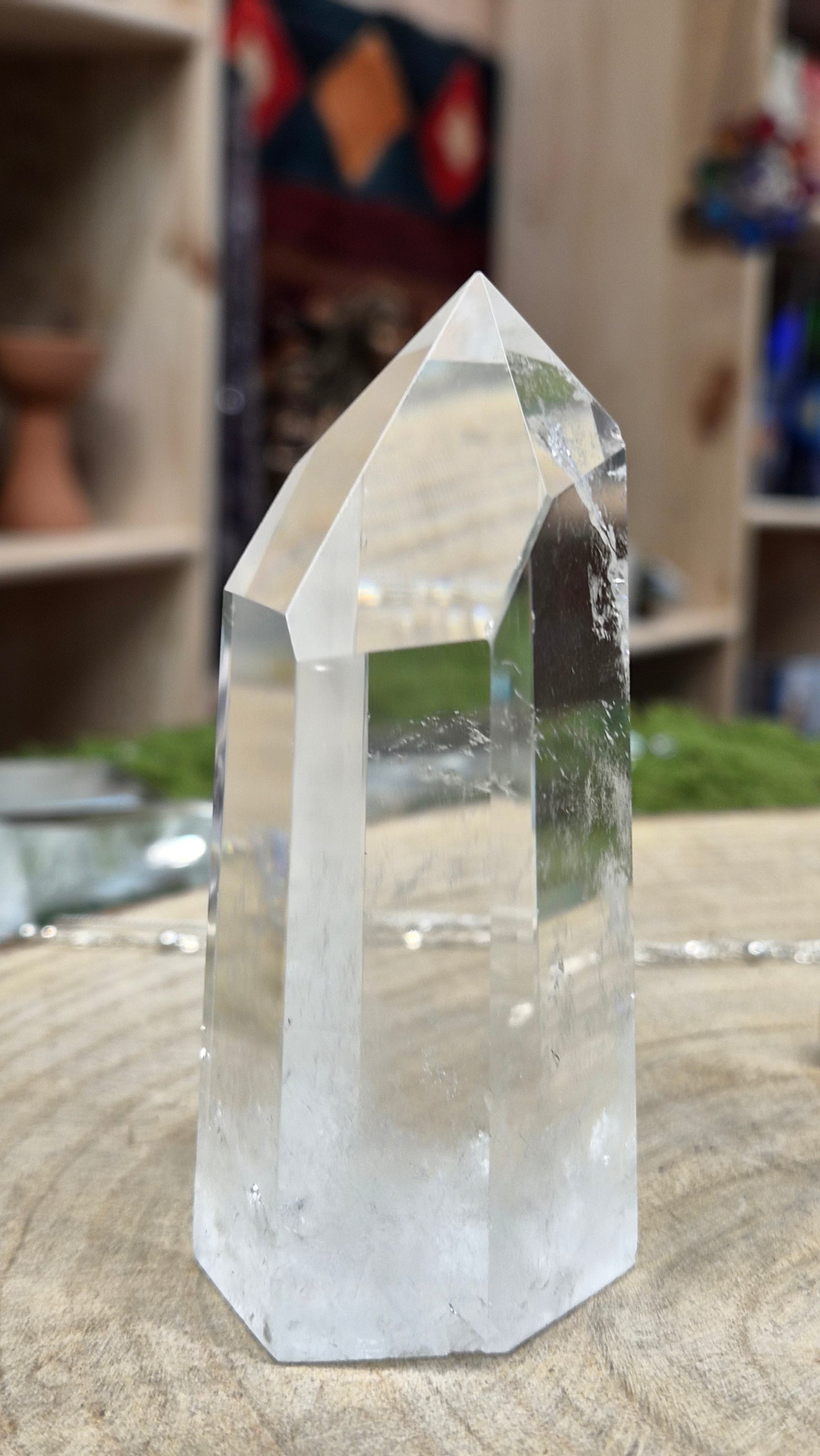 Punta de Cuarzo Transparente — Pieza de Altar