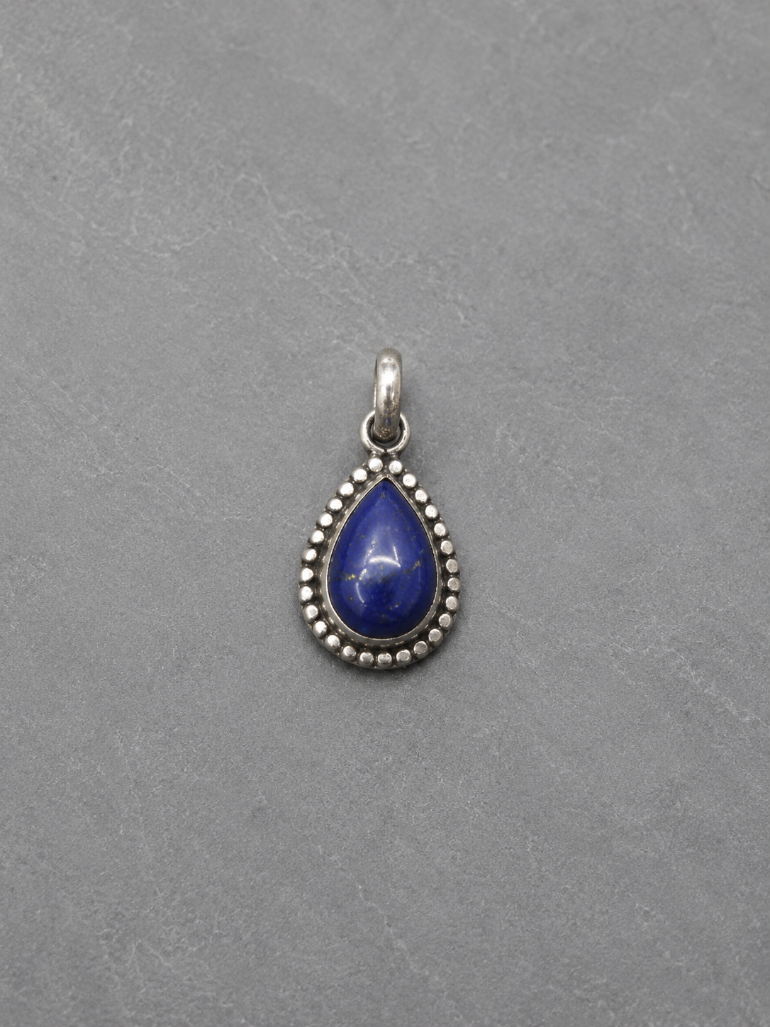 Colgante de Lapislázuli Gota en Plata de Ley 925