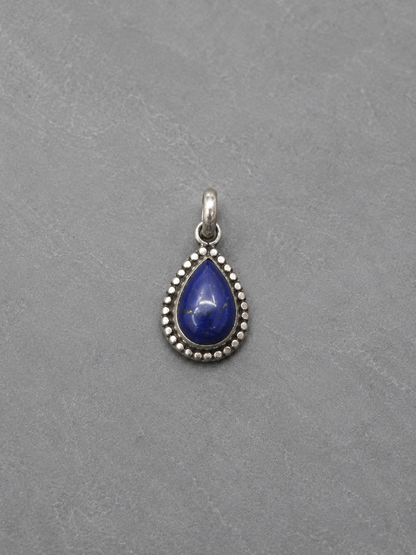 Colgante de Lapislázuli Gota en Plata de Ley 925