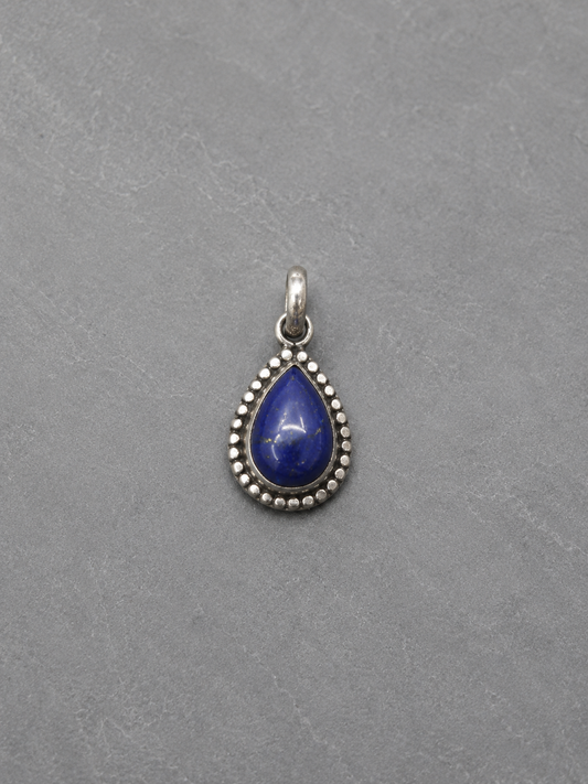Colgante de Lapislázuli Gota en Plata de Ley 925
