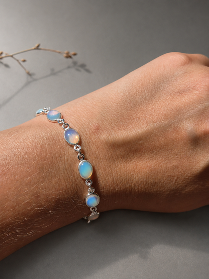 Pulsera de Ópalo Etíope en Plata 925