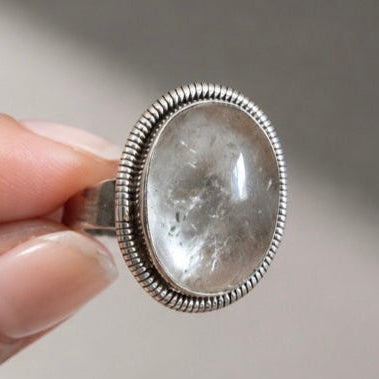 Anillo Amatista verde (SERAFINITA) Plata de 925