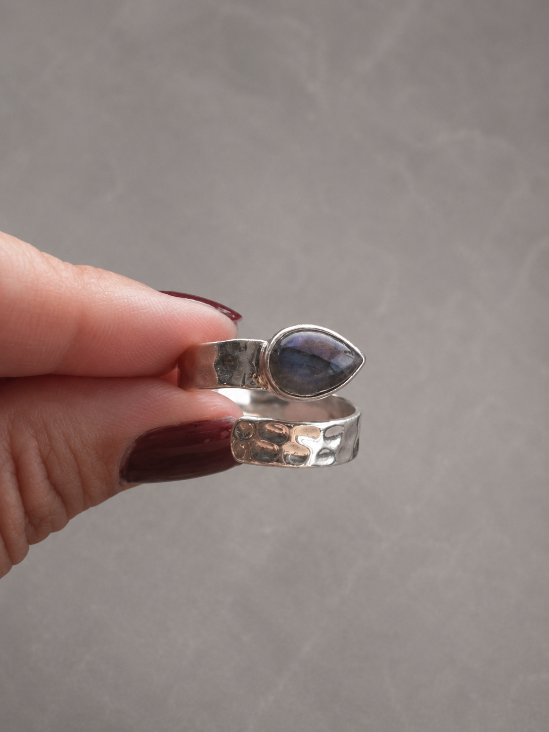 Anillo  Labradorita plata 925