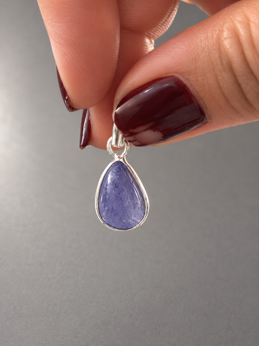 Colgante de Cianita Azul en Plata de Ley 925
