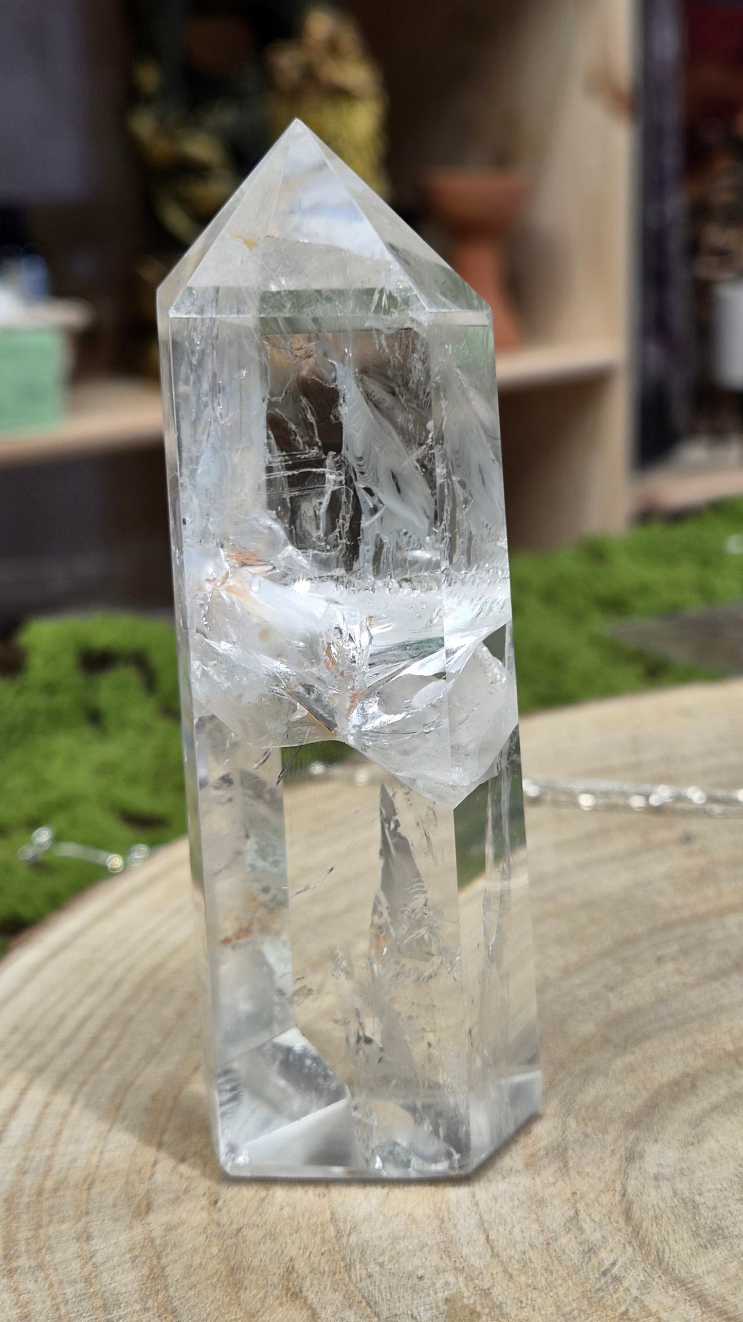 Punta de Cuarzo Transparente — Pieza de Altar (copia)