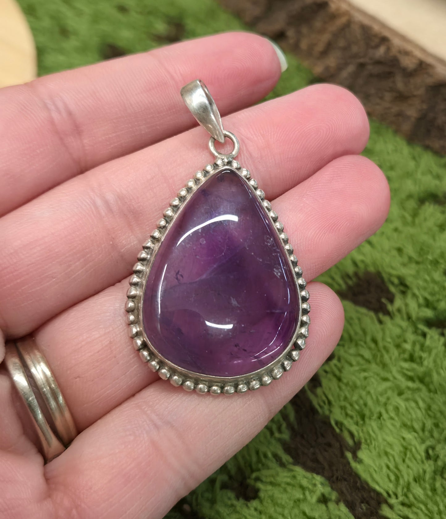💜Colgante Amatista – Lágrima Divina en Plata 925