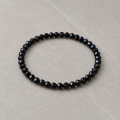 Pulsera de Turmalina Negra Natural de 8 mm