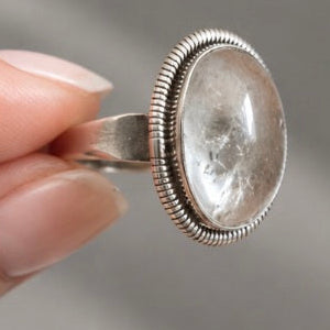Anillo Amatista verde (SERAFINITA) Plata de 925